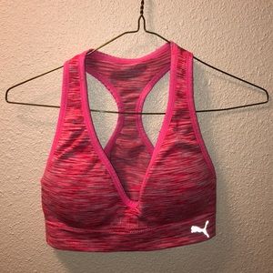 pink puma sports bra